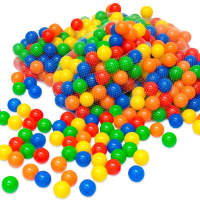 LittleTom Baby Ballenbak 450 Ballen - 5,5 cm Speelballen voor Kinderen - Veilig en Duurzaam Ballenbad voor Peuters en Kleuters - Activiteiten en Spel Ontwikkeling Thuis en Buitenshuis