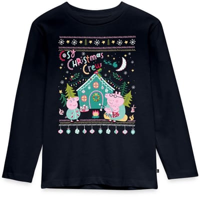 Peppa Pig En Familie Kerstvibes Premium T-Shirt Kinderen