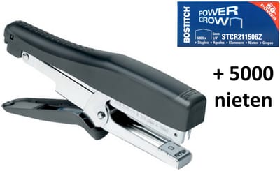 Niettang Bostitch B8HDP - 45vel - antraciet + 5000 nieten (voordeelset)