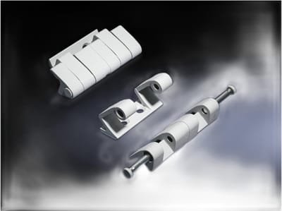 Rittal TS8 8800.710 Scharnier Opklapbaar Zinkspuitgietwerk Grijs-wit (RAL 7035) 4 stuk(s) Piece