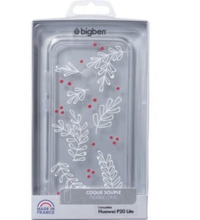 Bigben Connected, Hoesje geschikt voor Huawei P20 Lite - Hardcase Maggie, Transparant
