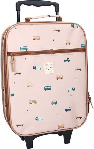 Kidzroom Kinder Trolley – Sweet Cuddles – Koffer met Wieltjes – Bruin - Auto's