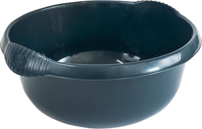 Ronde Schalen - Waskom Spoelbak - Huishoudelijk Gebruik - Voedselveilig Kunststof - 9 Liter - Donkerblauw