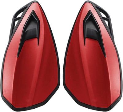 Motorfiets Greepbeschermers - Handvat Bescherming - Bescherming Tegen Kou - Aerodynamisch Ontwerp - 263 g - Rood