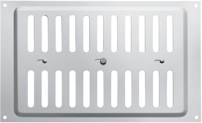 Ovaal ventilatierooster 260 x 165 mm van aluminium, verstelbaar