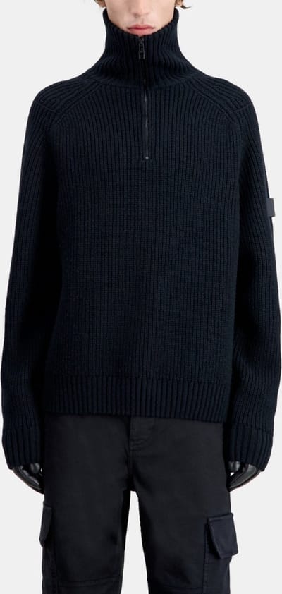 The Kooples ZWARTE WOLLEN TRUI Maat L