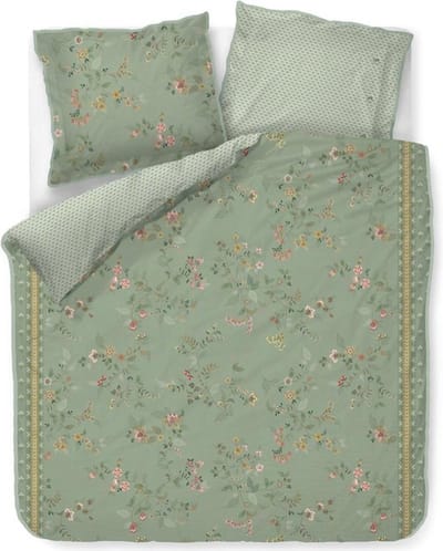 Pip Studio Dekbedovertrek Kili Flower Green 1 persoons