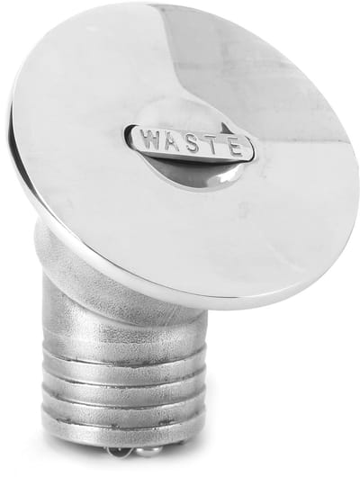 Allecto - Water Vullen Hatch Inlaat - Rvs Water Brandstofinjectie Poort - Duurzaam en Corrosiebestendig - 38mm/1.5inch - Voor Jacht en Vissersboot ...