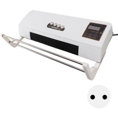 Kleine Airconditioner Kachel Wandmontage Airconditioning Hete Ventilator met Afstandsbediening AU Stekker 220V white