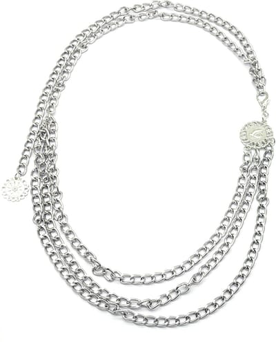 Chain Belt - Tailleriem - Heupketting - Lengte 70-95 cm - Zilverkleurig