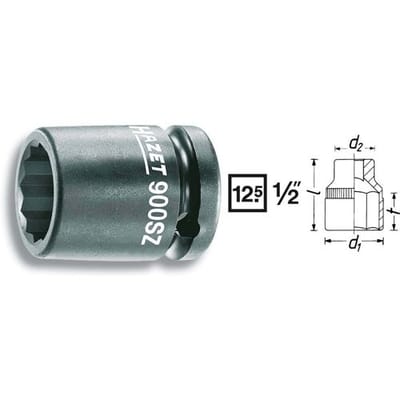Hazet 900SZ-12 900SZ-12 Kracht-dopsleutelinzet 1/2 (12,5 mm)