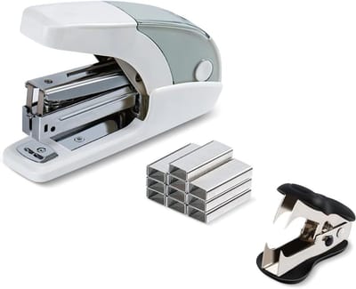 Nietmachine Set - Kantoor nietmachine - Efficiënt nieten - Inspanningsbesparend ontwerp - 13 x 85 x 39 cm - Wit