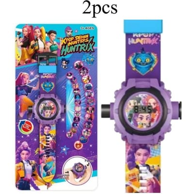Nieuwe Heksenjager Projectiehorloge Afbeeldingen Kinderen Elektronisch Lichtgevend Speelgoed Lumizzo Emira 24 s Spelen Entertainment Veilig Plezier Kindvriendelijk 2