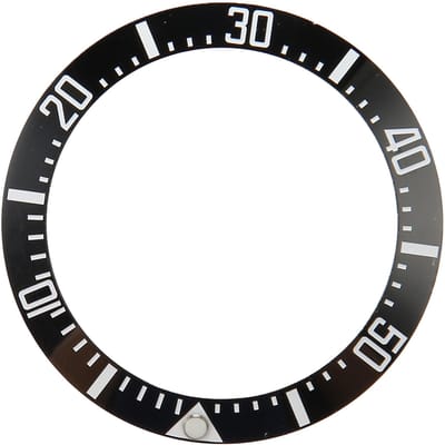 Horlogelunette Inzetstuk 40mm Keramische Horlogelunette Ring Reparatie Vervangend Accessoire voor Horlogemaker Groen zwart/wit