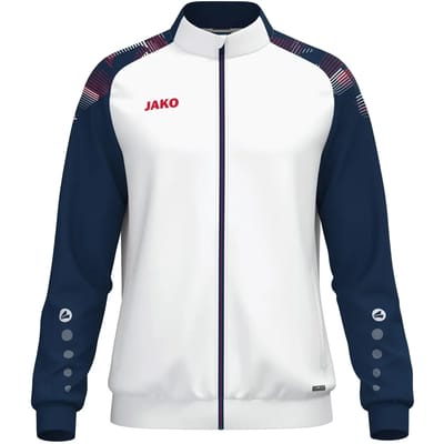 JAKO Polyestervest Sonic wit/marine/rood 9326-039