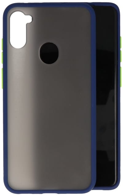 Hoesje Geschikt voor de Samsung Galaxy A11 - Hard Case Backcover Telefoonhoesje - Blauw