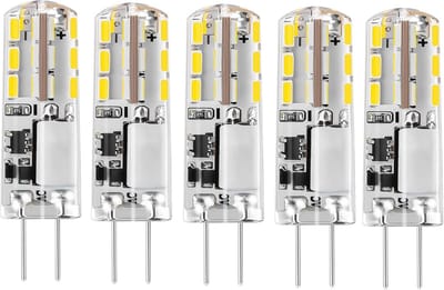 5-Pack G4 LED Lampen 12V Koud Wit 6000K Vervanger Halogeen 15W Energiebesparend