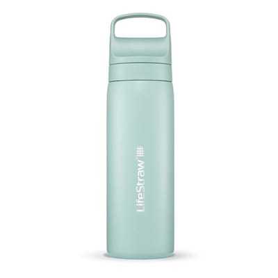 LifeStraw waterfilterfles Go 2.0 Seafoam RVS geïsoleerd 500 ml - Licht Groen