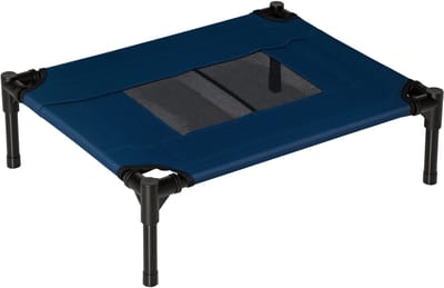 PawHut-Verhoogd Hondenbed-Tissu Oxford-61x46x18cm-Blauw