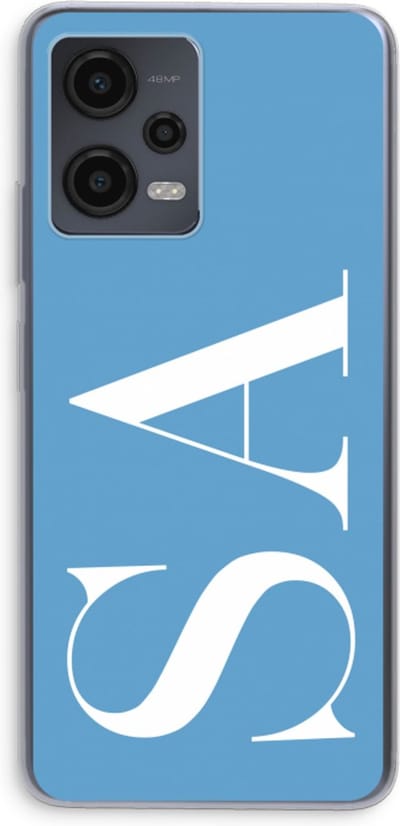 Gepersonaliseerd - Case Company® - Hoesje geschikt voor Xiaomi Redmi Note 12 hoesje - Monogram N°2 - Soft Cover Telefoonhoesje - Bescherming aan alle Kanten en Schermrand
