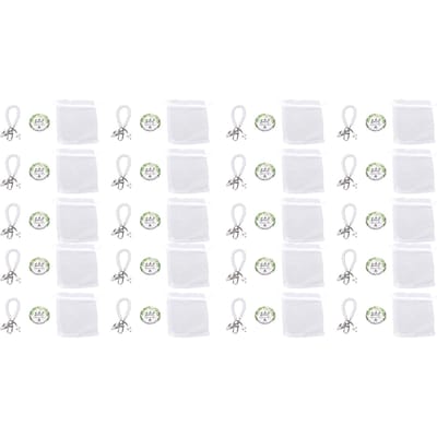 20 Set Parel Kruisen Sleutelhangers Multifunctionele Parel Kralen Sleutelringen voor Dopen Herdenkingsdiensten Religieus white