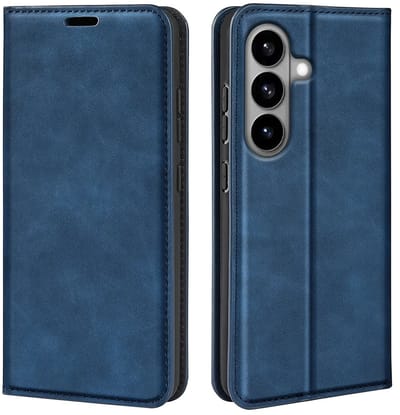 MobyDefend Hoesje - Geschikt voor Samsung Galaxy S26 - Luxe Wallet Bookcase (Magnetische Sluiting) - Blauw