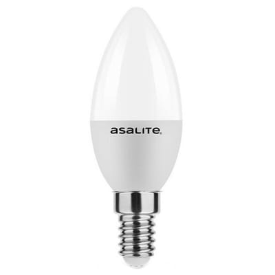 Asalite LED Lamp C37 E14 Fitting - 6W = 40W - 510 Lumen - 3000K Warm Wit Licht - Niet Dimbaar - 220-240V - Energiezuinig - Kaarslamp LED