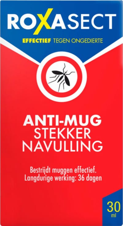 Roxasect Anti-Mug Stekker Navulling - 3 x 30 ml - Voordeelverpakking