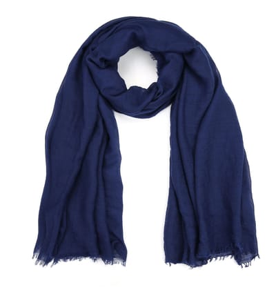 Effen Sjaal (110x180cm) – Licht & Veelzijdig - Navyblauw