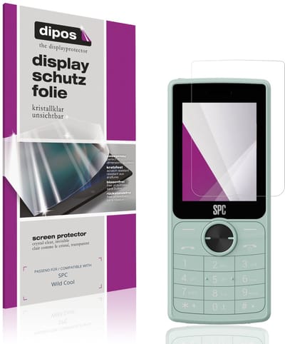 dipos – 4x Beschermfolie geschikt voor SPC Wild Cool | Krasbestendige & heldere Screenprotector Ultra-Thin