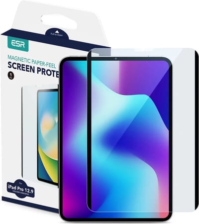 ESR Magnetic Screenprotector geschikt voor Apple iPad Pro 12.9 (2020) Screenprotector Paper Touch Folie - Case Friendly