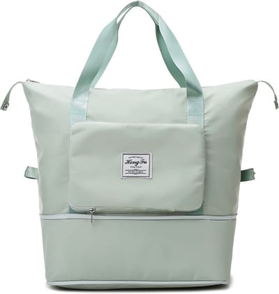 Opvouwbare Handbagage Reistas – Opvouwbaar Tot 28 x 18 cm – Lichtgroen