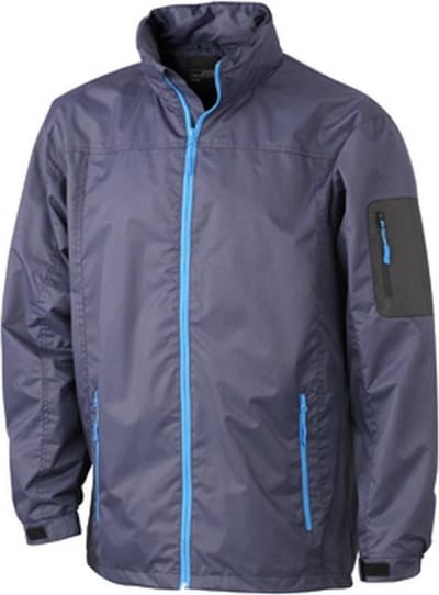 James and Nicholson Heren Windbreker (Marine/Aqua Blauw)