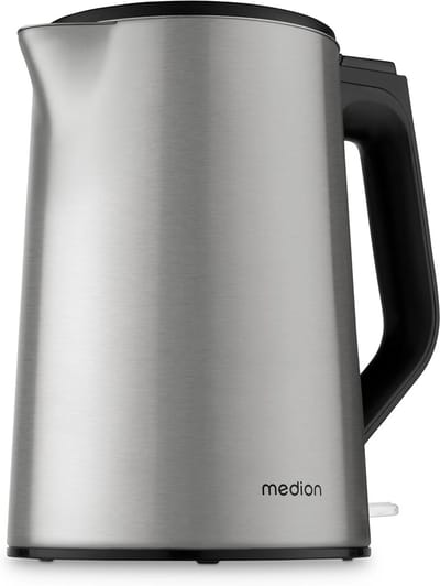 Elektrische Waterkoker - Roestvrij Staal - Snel Water Koken - Warmhoudfunctie Dubbelwandig - 15 Liter 2200W - Zilver