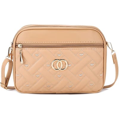 Nouveau Style de Sacs pour Femmes  Sacs Tendance  Bandoulière Brodée Coréenne 25*7*18CM beige