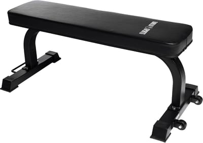 Platte Fitness Bank met Wielen voor Krachttraining tot 200 kg