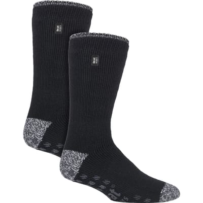 2 paar heren wintersokken met bemanning warme stof en comfortabele pasvorm