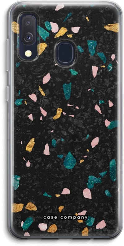 Case Company® - Hoesje geschikt voor Samsung Galaxy A40 hoesje - Terrazzo N°10 - Soft Cover Telefoonhoesje - Bescherming aan alle Kanten en Schermrand