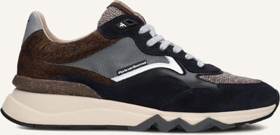 Floris Van Bommel Sfm-10178 De Zager Sneakers - Suède - Heren - Blauw - Maat 40