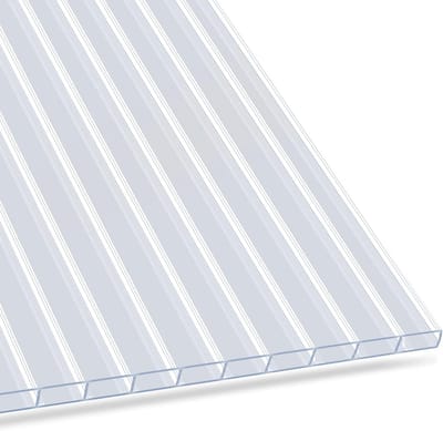 Dubbelwandige Polycarbonaat Plaat 60,5 x 121 cm - Hoge Vormbaarheid voor Kas en Overkapping