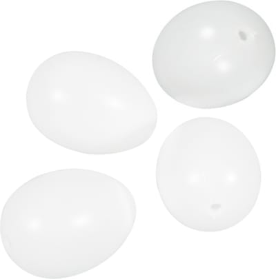Rayher Plastic eieren 10 cm - 4x stuks - Hobby en knutselen - pasen - paaseieren decoratie