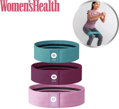 Women’s Health Booty Bands, set van 3 weerstandsbanden – fitnesselastiek, resistance band