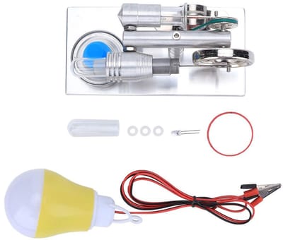 Dailygoody - 5V Stirling Motor - Educatieve Wetenschapsset - Roestvrij Staal - Multi Kleur - Innovatieve Technologie - Geschikt voor Leerlingen - 5V S...