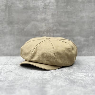 Katoen Grote Maat Zomer Newsboy Pet Mannen Keper 8 Panelen Hoed Bakkerspetten Retro Gatsby Hoeden Casual Pet Appel Baret voor Mannen M  58cm beige