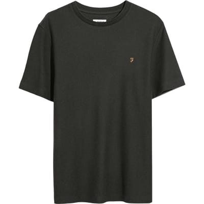 Farah Heren Fairweather Organisch Katoenen T-Shirt (Zwart)