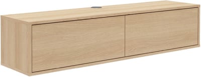 mokebo Zwevend TV-Meubel Eiken (160x36 cm) 'Das Schwebende' - Houten TV-Kast voor Wandmontage, Made in Germany, Modern TV-Dressoir zonder Poten, Hangend Meubel