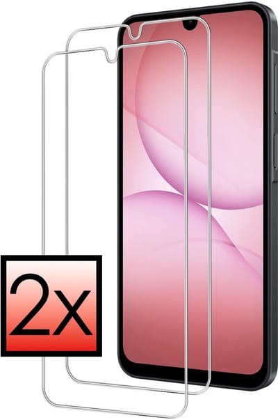 Screenprotector - 2 Stuks - Geschikt voor Samsung Galaxy A17 - Extra Sterk - Beschermglas - Gehard Glas - Tempered Glass - Screen Protector - Bescherm Cover