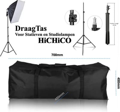 Studiolampen draagtas / Tripod Stand / Statief Tas / Camera Statief Draagtas / Reistas Voor Velbon Statief Tas / Draagtas Voor Statief In Outdoor/Uitje Padded Light stand Tripod Carry Draagtas Case 70x45x45cm HiCHiCO®