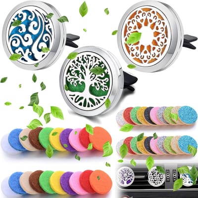 3Pcs Auto Diffuser - Auto Luchtverfrisser - Aromatherapie Olie Diffuser - Essentiële Olie Vent Clip voor Auto - Kantoor - Kamer