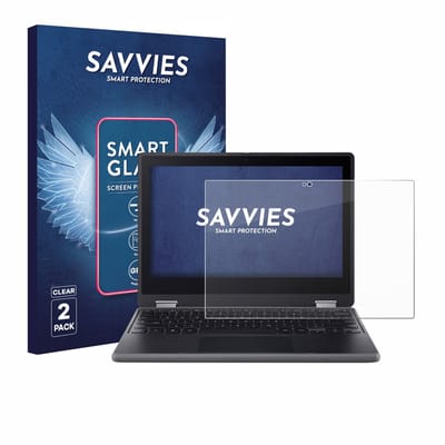 2 Stuks Savvies Screenprotector - geschikt voor Acer Chromebook Spin 511 R757TN - beschermfolie glas transparant